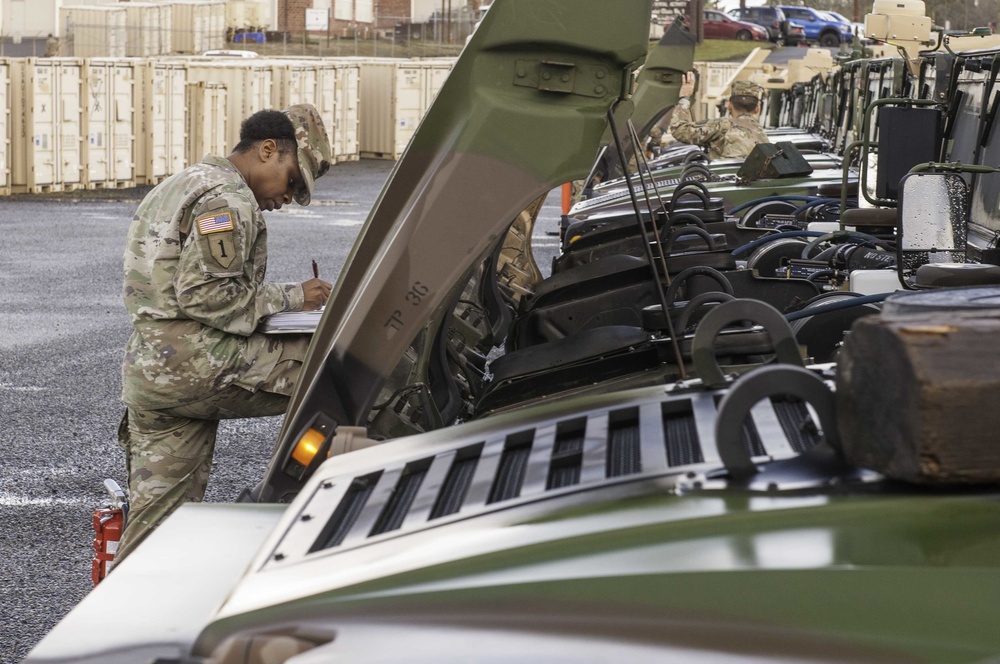 HHB, I Corps PMCS Vehicles following Warfighter 18-2