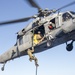 Marines participate in fast rope exercise