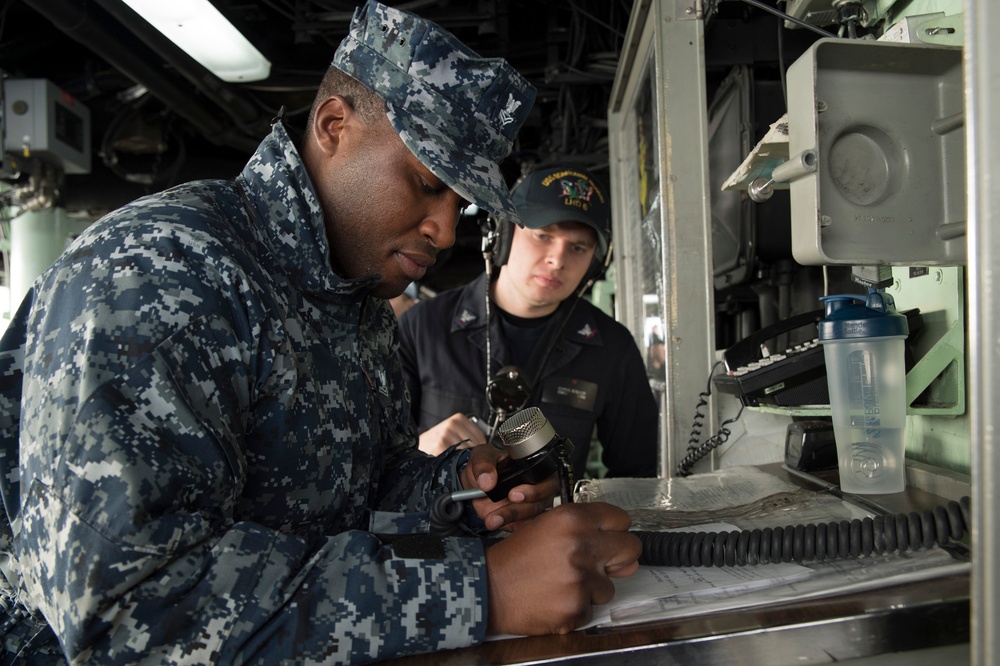 Sea and Anchor Detail aboard USS Bonhomme Richard (LHD 6)