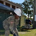 Construction Soldiers work on memorial project