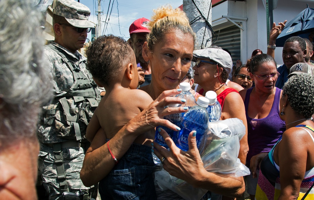 Survivor Receives Water and Food