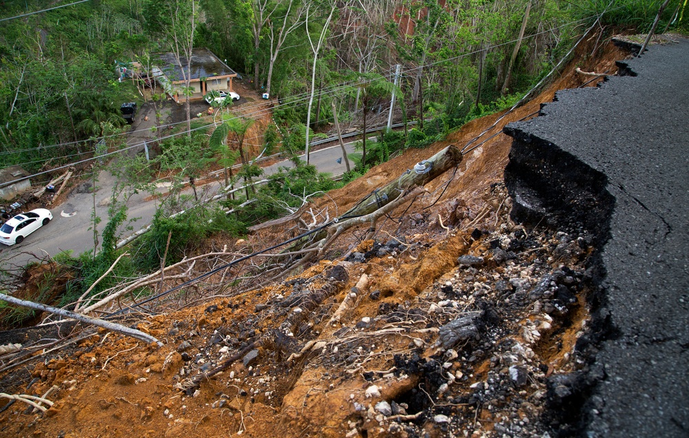 Extensive Road Damage in Lares