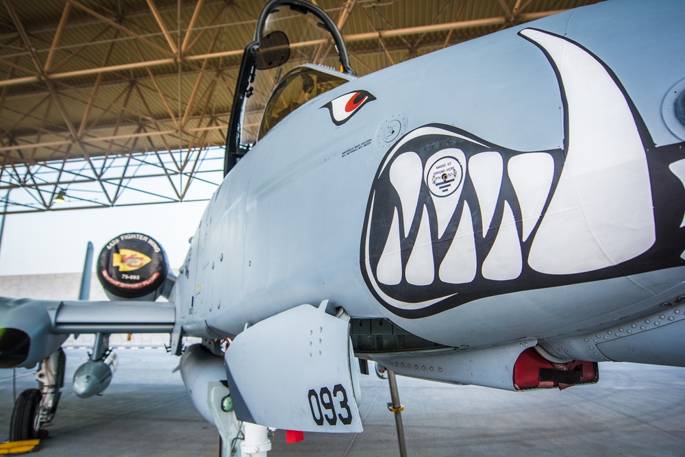 A-10 Thunderbolt’s land at Al Udeid Air Base