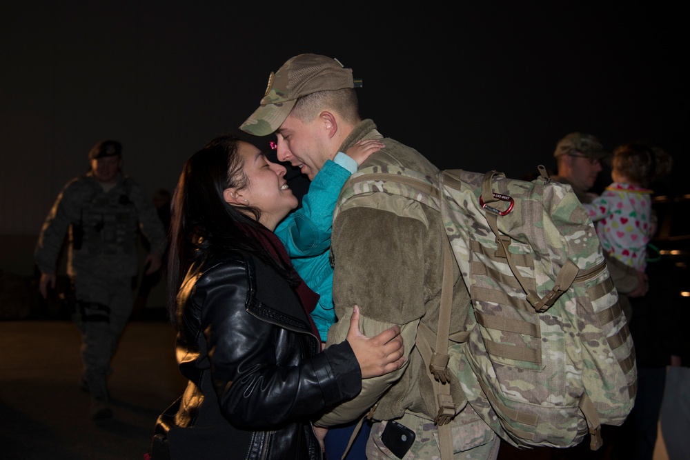 Security Forces, families welcome wingmen home