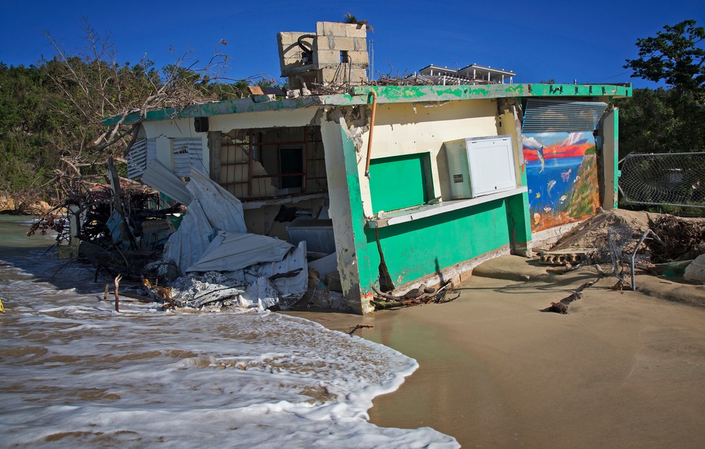 Destroyed Villa del Ojo Fish Market Building