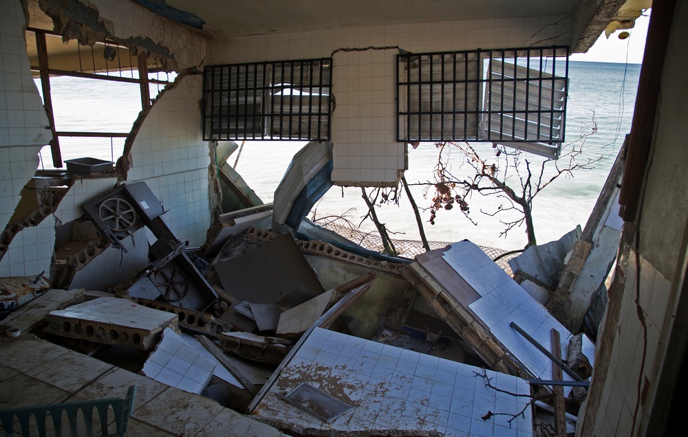 Destroyed Fish Market Building in Aguadilla