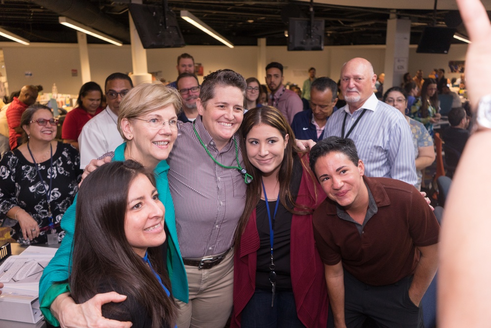 Senator Elizabeth Warren Visits the JFO in Puerto Rico