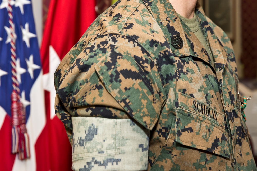 Staff Sergeant Scholly Promotion Ceremony