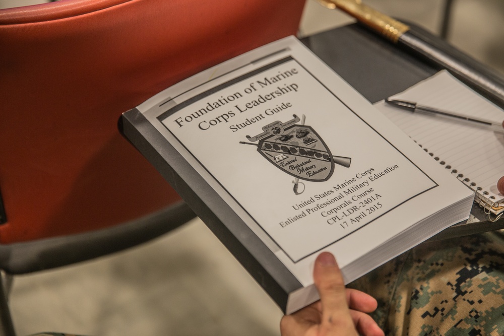 Introduction to Corporals Course 3-18 1st Marine Logistics Group