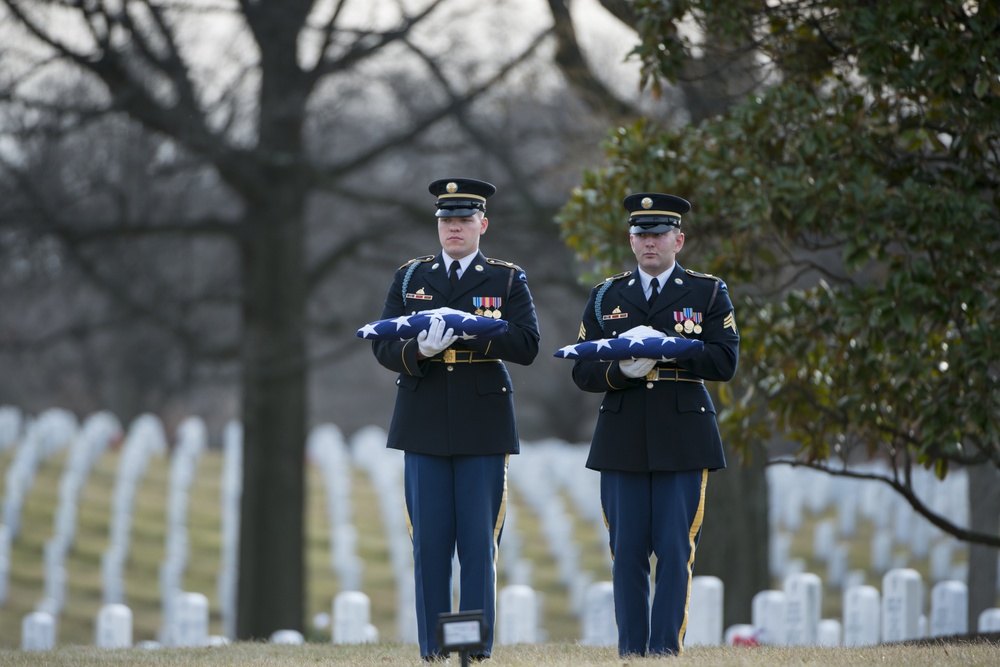 Full Honors Funeral for U.S. Army Sgt. 1st Class Mihail Golin in Section 60