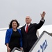 Vice President Mike Pence departs from Israel