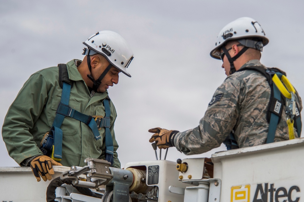 Buckley AFB command chief shadows cable dogs