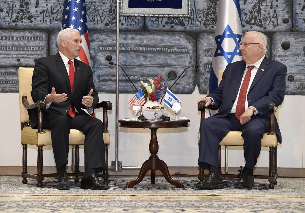 Vice President Mike Pence Meets Israeli President Reuven Rivlin