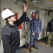 Blue Ridge Sailor gives stretcher bearer training