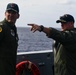 USS San Diego (LPD 22) Captain Speaks with Commodore