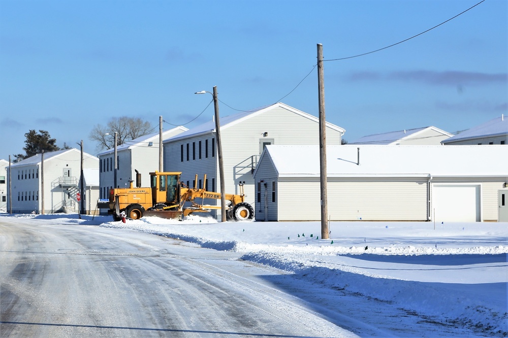 Snow Storm Cleanup at Fort McCoy