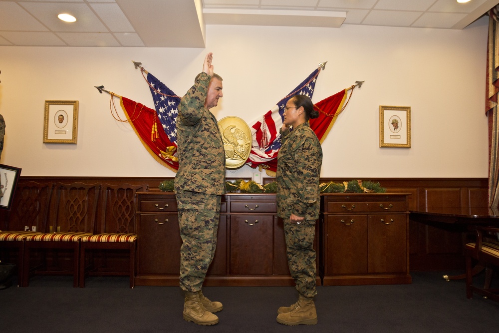 Master Sergeant Brazil Promotion Ceremony
