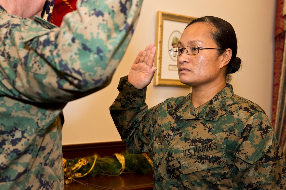 Master Sergeant Brazil Promotion Ceremony