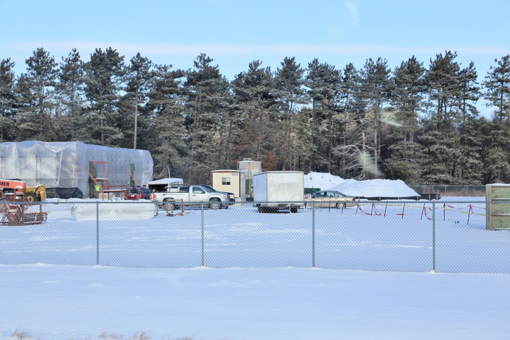 Construction projects at Fort McCoy continue despite frigid temps, snow