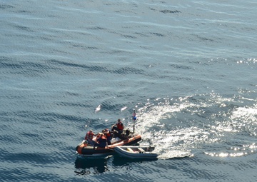 Coast Guard, locals respond to boat fire in San Pedro Channel