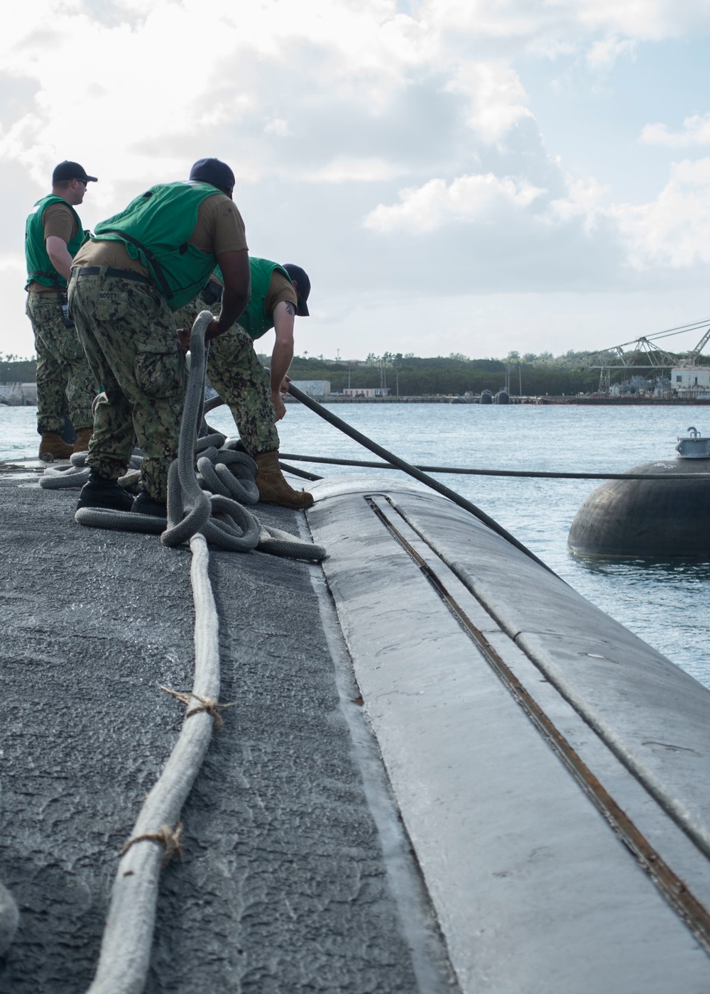 USS Key West Takes Families Underway