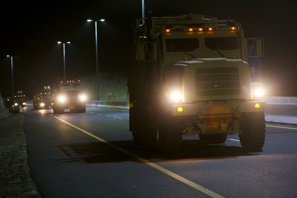 SPMAGTF-Native Fury conducts convoy operations