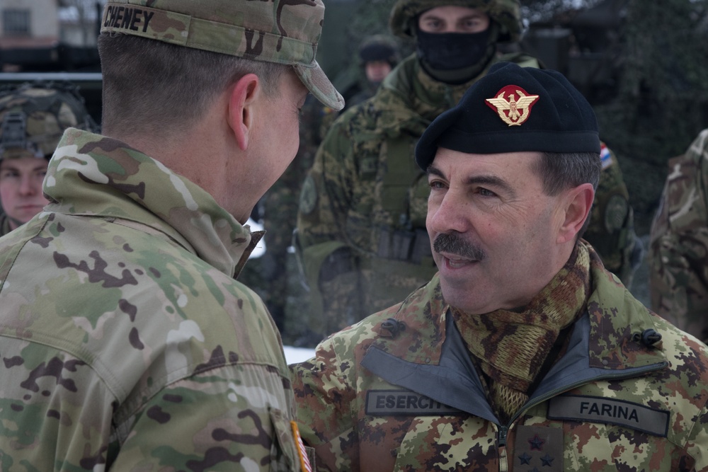 NATO JFC Commander visits Battle Group Poland