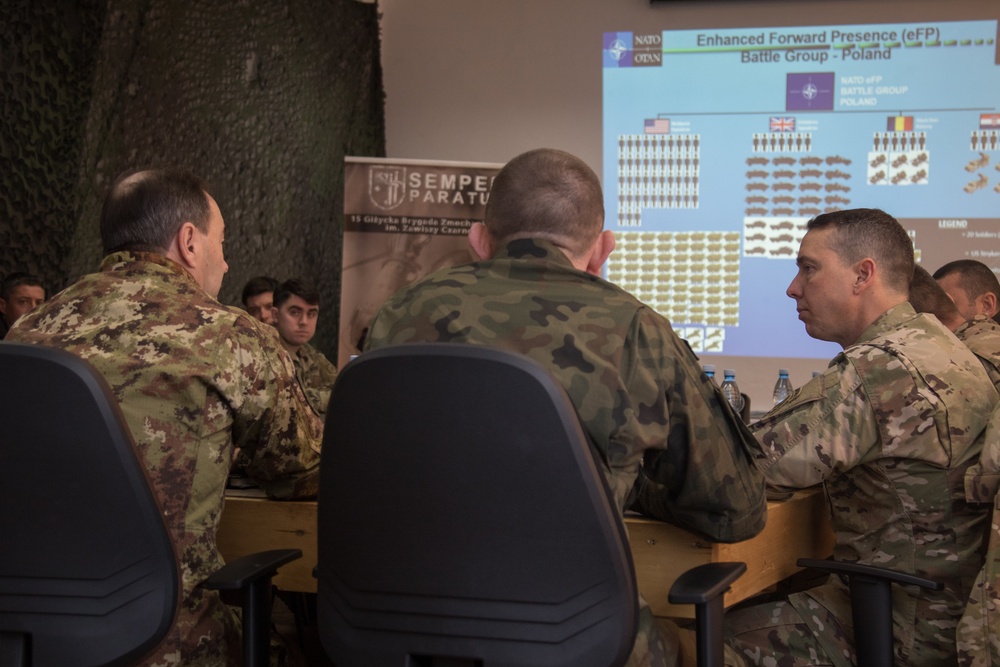 NATO JFC Commander visits Battle Group Poland