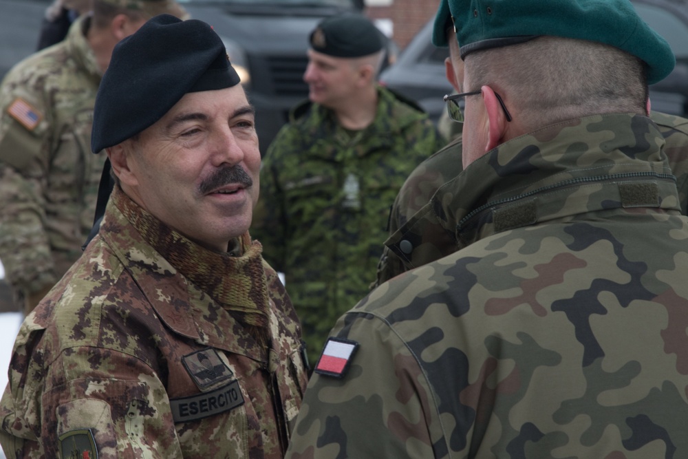NATO JFC Commander visits Battle Group Poland