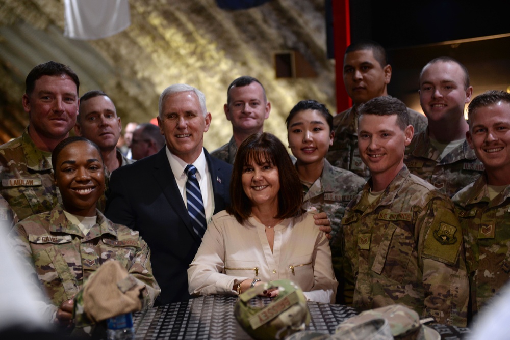 VP with the troops
