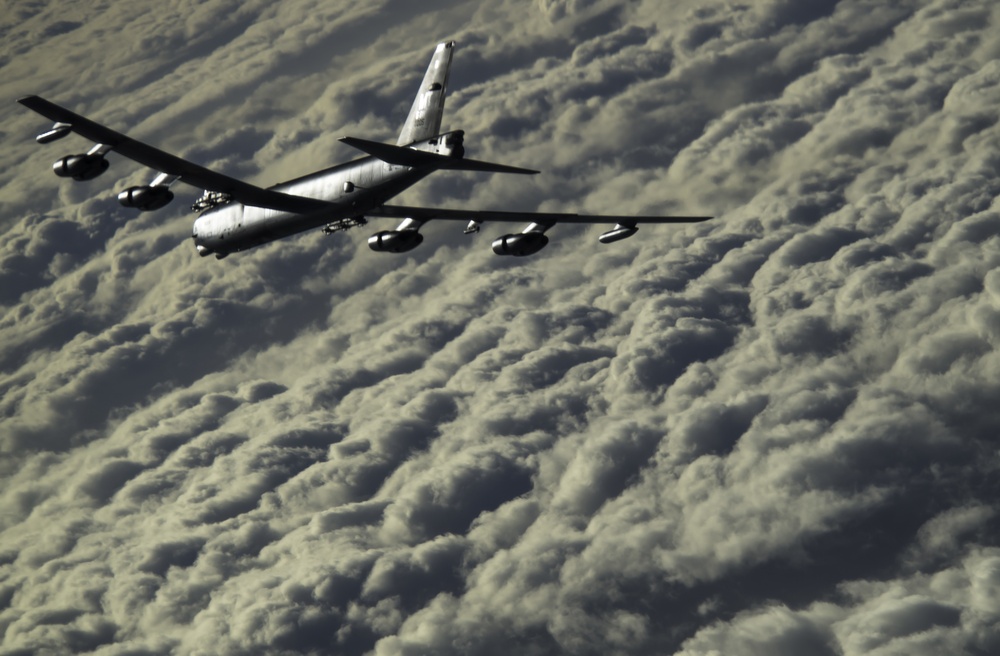Airmen fly strategic bomber missions