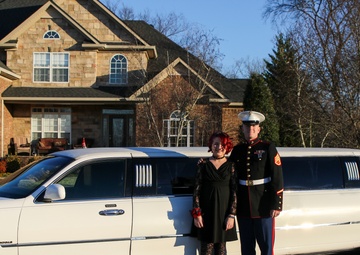 Marine recruiter steps in for a father daughter dance