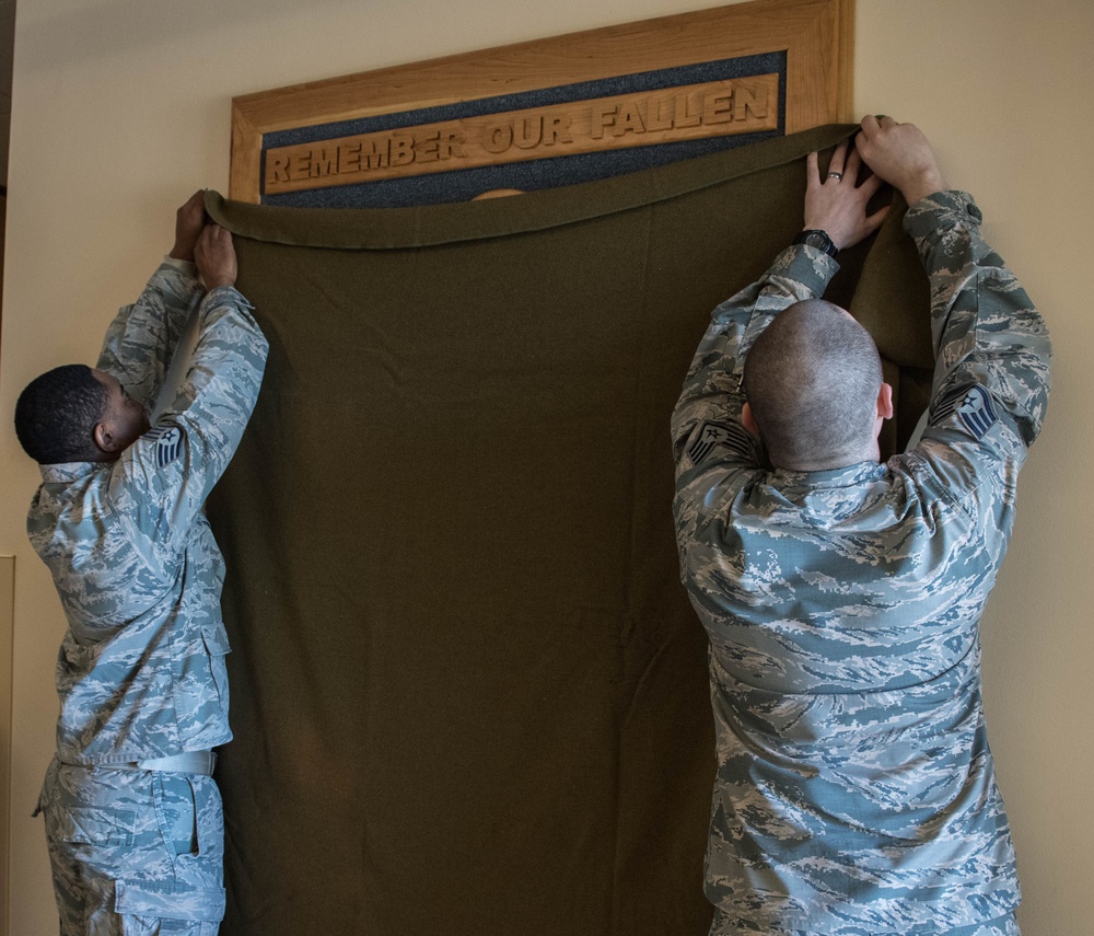 Memorial wall honors fallen defenders