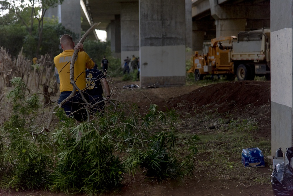 Hawaii servicemembers launch large scale clean-up