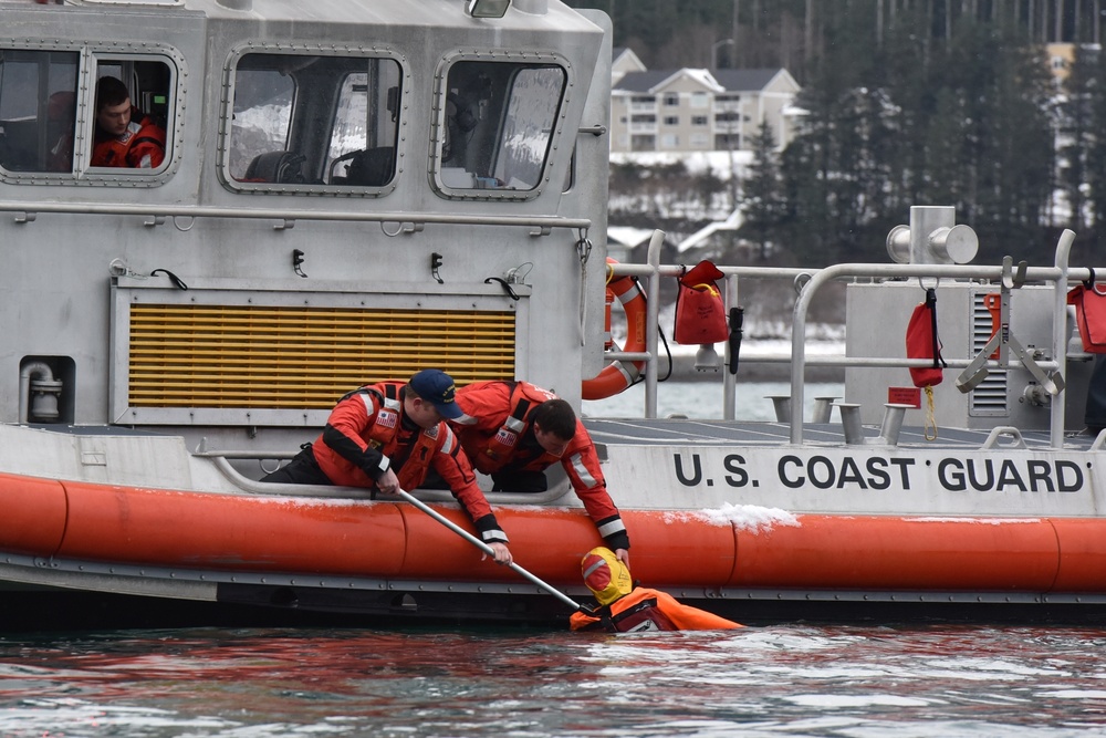 USCG Station Juneau conduct man overboard training