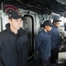 USS America (LHA 6) Sailors stand watch on the bridge