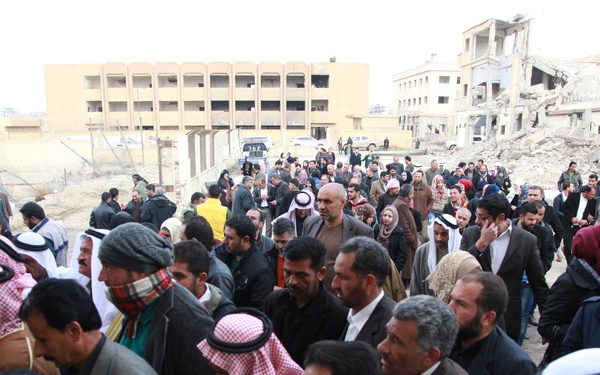 Citizens of Raqqah Syria Conduct a Local Election
