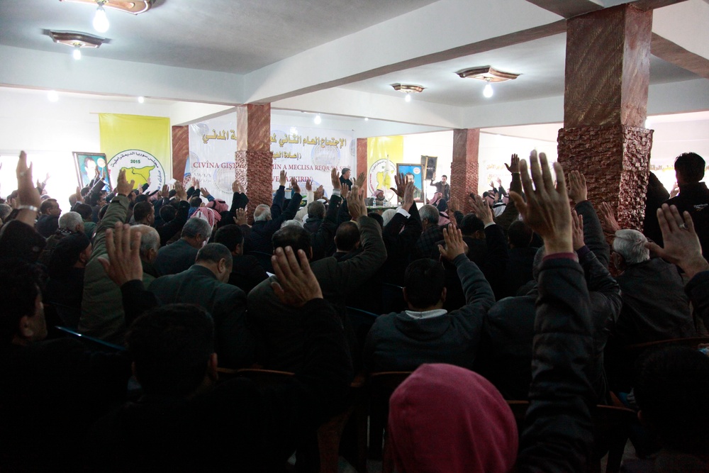 Citizens of Raqqah Syria Conduct a Local Election