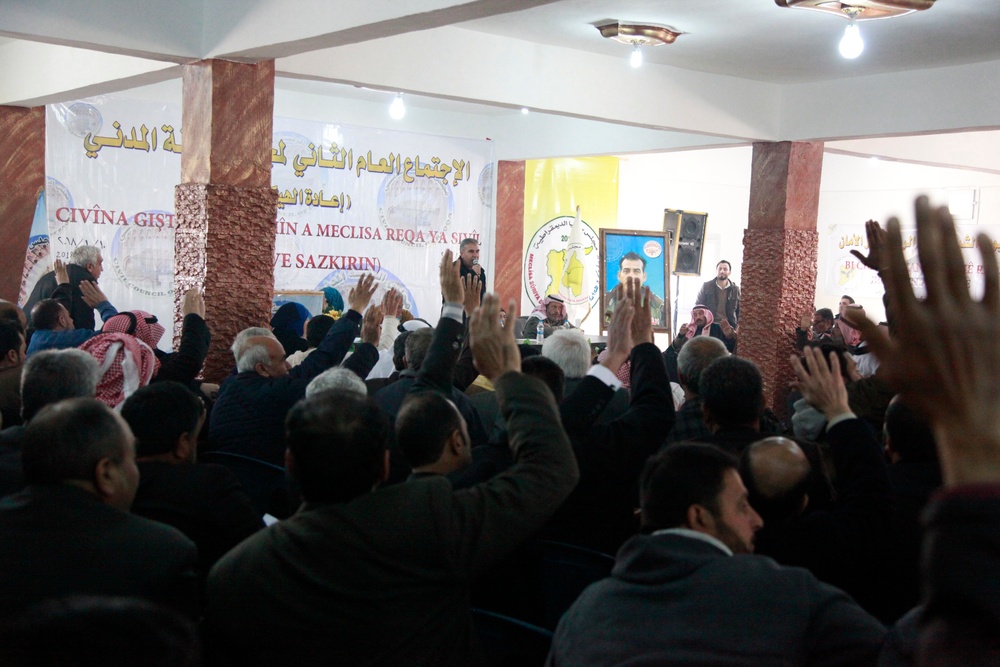 Citizens of Raqqah Syria Conduct a Local Election