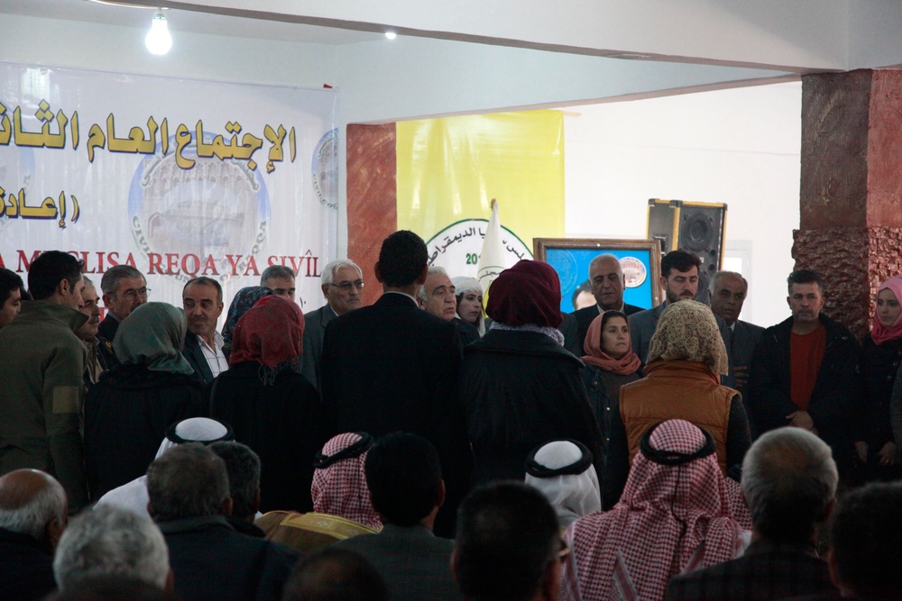 Citizens of Raqqah Syria Conduct a Local Election
