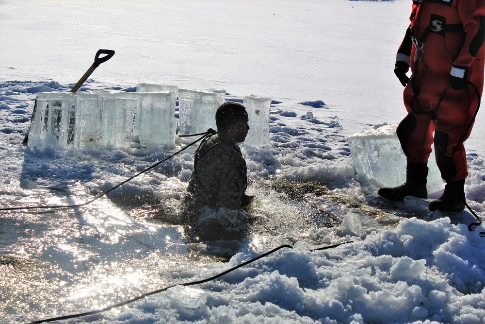 Ullr Shield Marine participates in cold-water immersion training at Fort McCoy