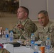 Lt. Gen. Michael Garrett hosts a lunch for enlisted Soldiers in Jordan