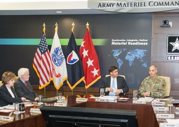 Secretary of the Army meets AMC commanders, staff