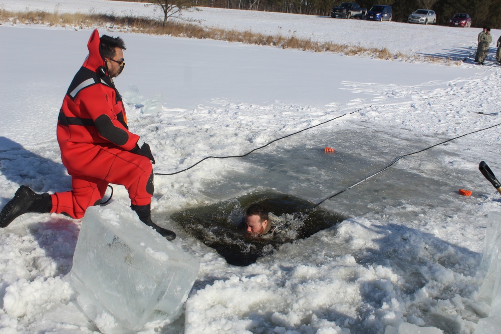 CWOC students fight chill factor in cold-water immersion training at Fort McCoy