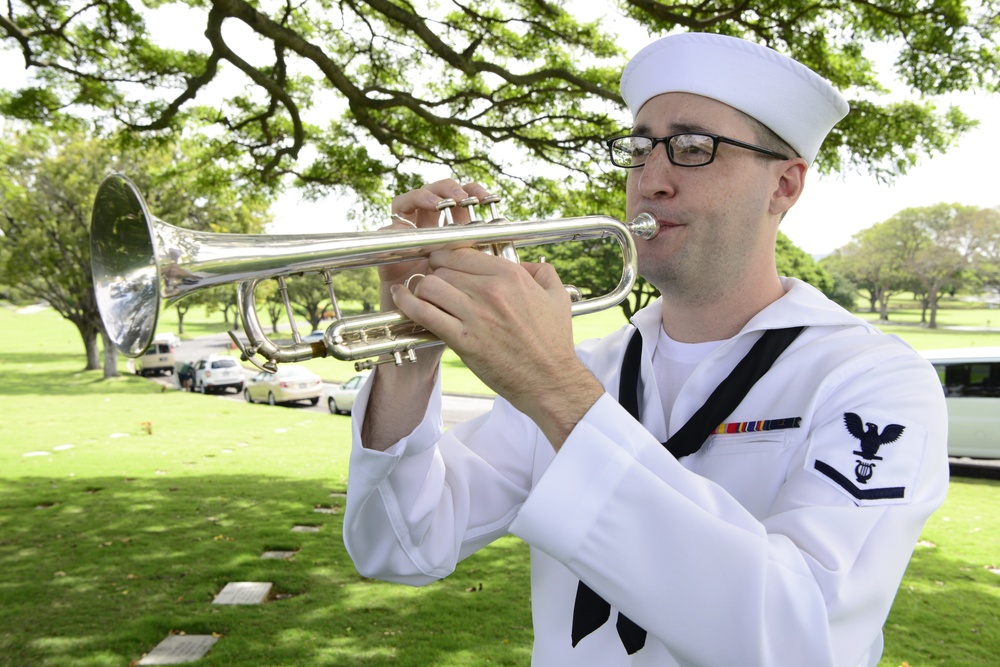 Funeral of U.S. Navy Reserve CWT Paul Wright