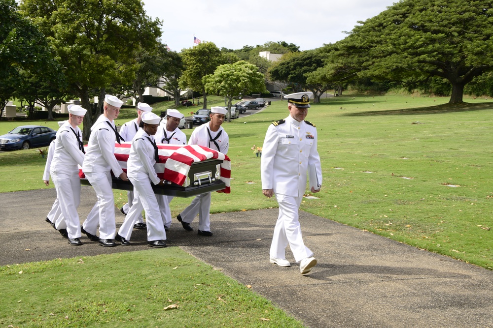 Funeral of U.S. Navy Reserve CWT Paul Wright