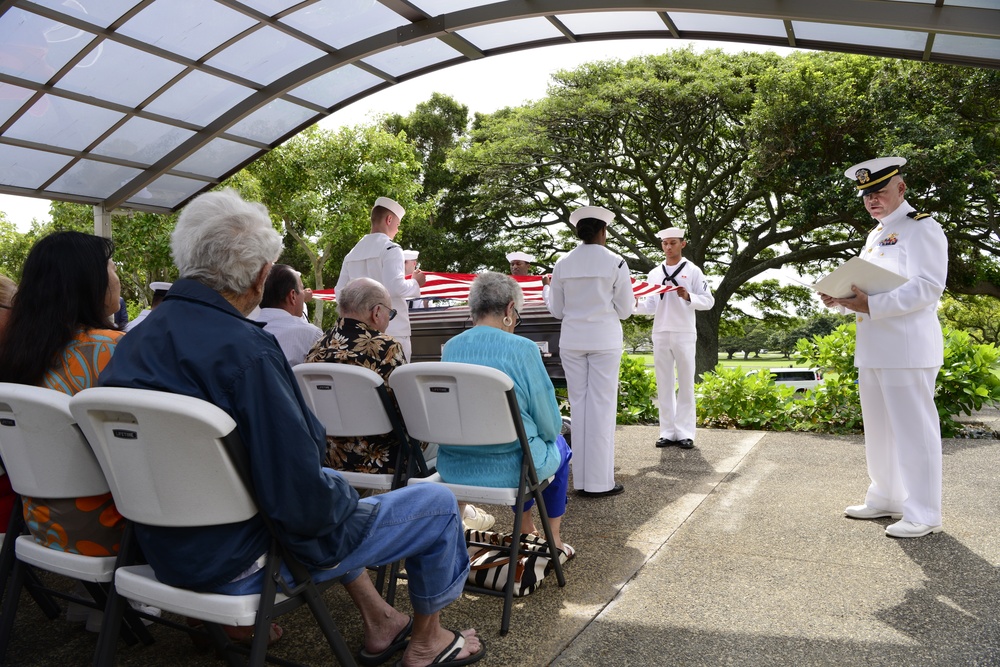 Funeral of U.S. Navy Reserve CWT Paul Wright