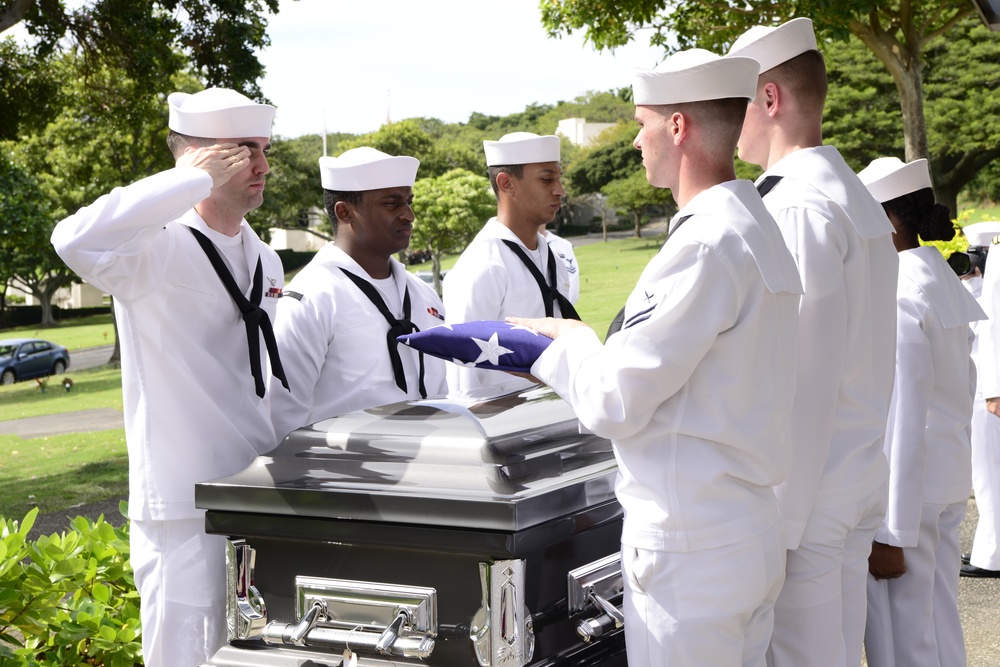 Funeral of U.S. Navy Reserve CWT Paul Wright