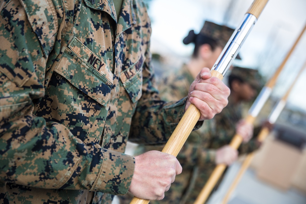 Guidon Test Corporals Course 3-18 1st Marine Logistics Group