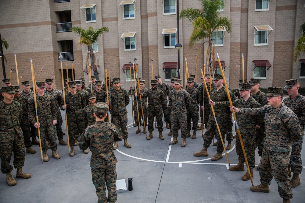 Guidon Test Corporals Course 3-18 1st Marine Logistics Group